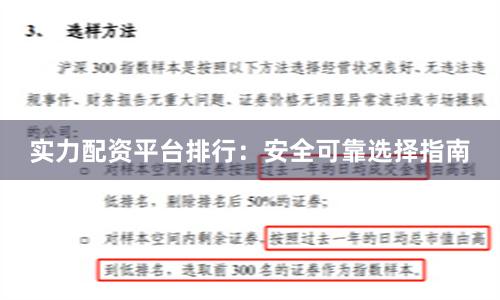实力配资平台排行:安全可靠选择指南